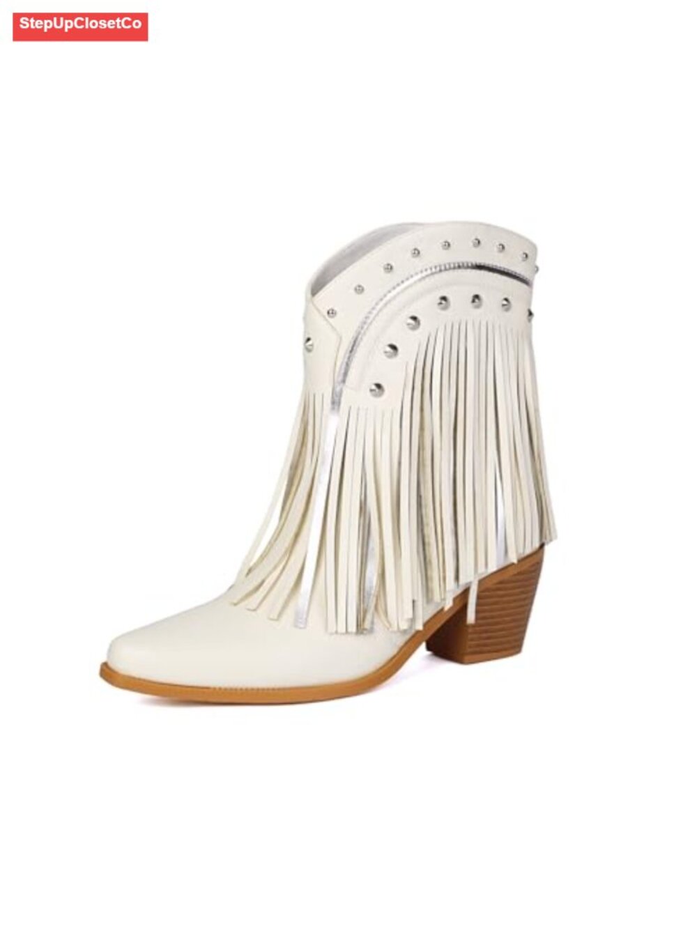 Western Pointed Toe Cowgirl Boots Fringe Tassel